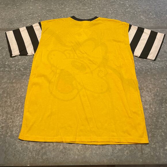 NWT NOS Vintage GOOFY Walt Disney Mickey Co Tee Shirt Mens XL Cotton Yellow 90s - Picture 9 of 13
